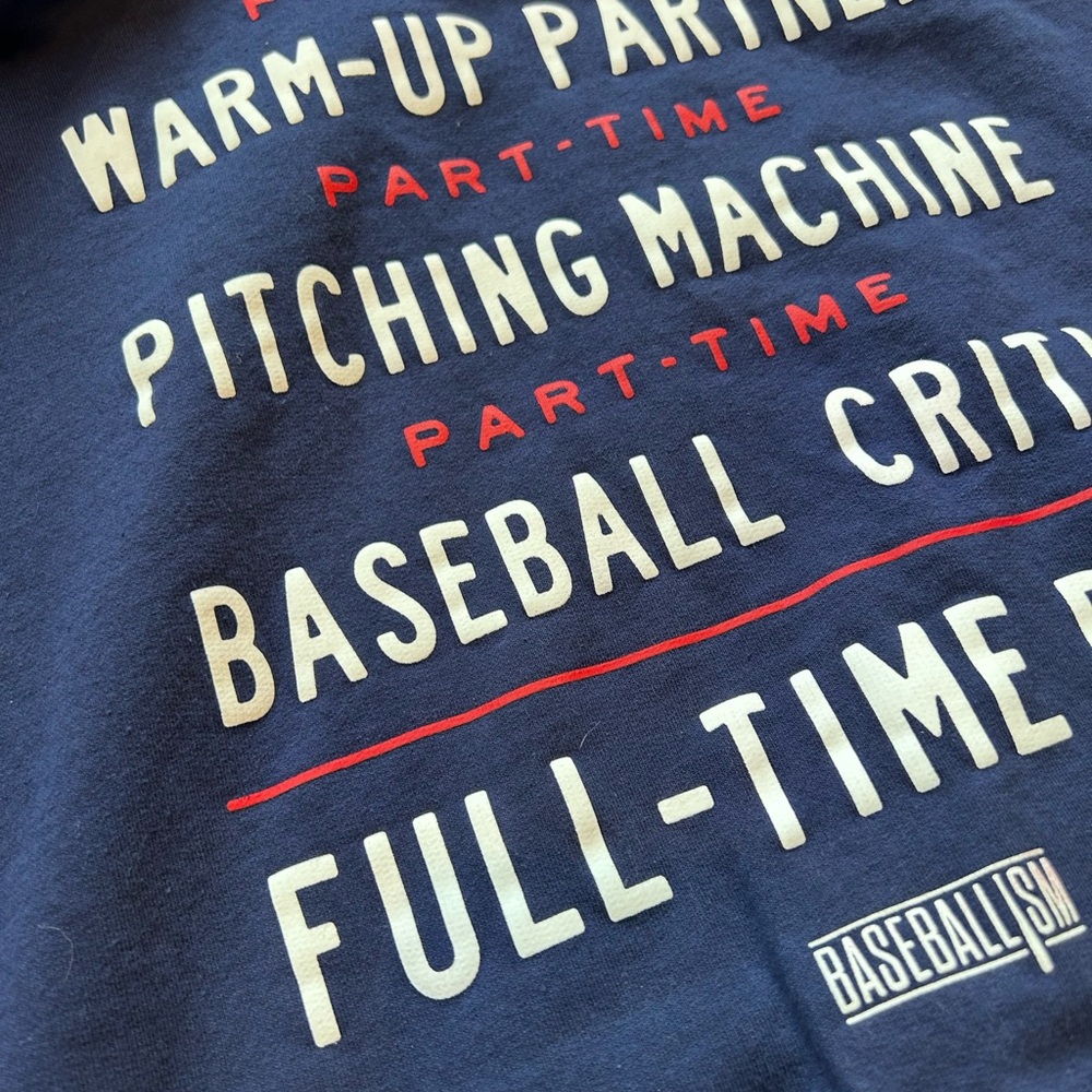 Baseballism baseball Dad Navy Blue thick and soft hoodie. Like new. XL. Cotton - Picture 6 of 17